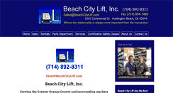 Desktop Screenshot of beachcitylift.com